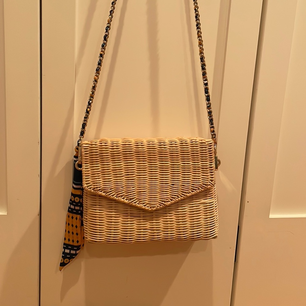 Zara crossbody bag with scarf